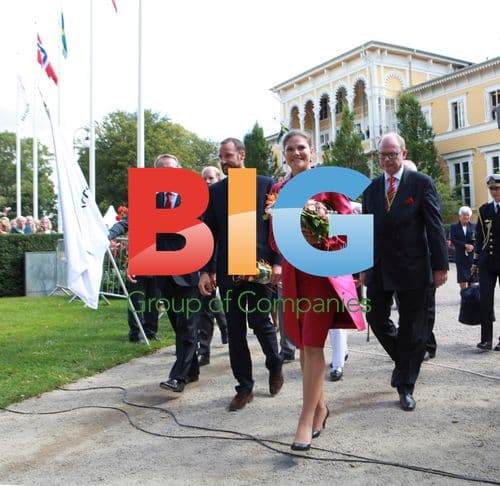 Crown Princess Victoria and Crown Prince Haakon at Monument Opening