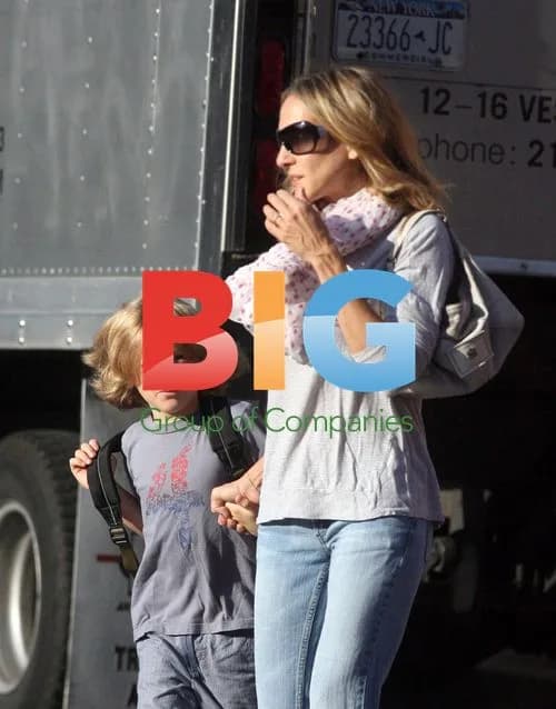 Sarah Jessica Parker takes son to school and shops