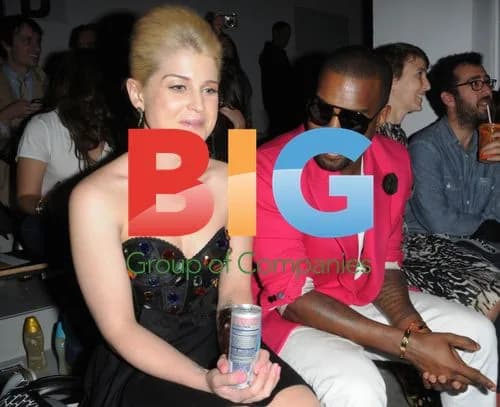 Kanye West and Kelly Osbourne at MBFW Spring 2011