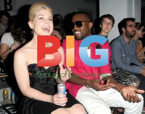 Kanye West and Kelly Osbourne at MBFW