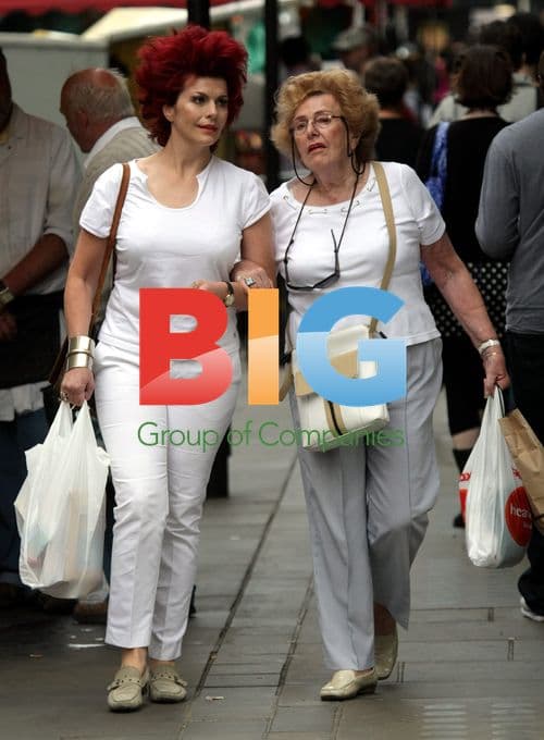 Cleo Roccos and her Mum in Soho, London