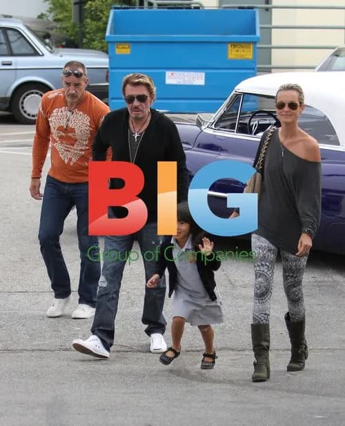 Johnny & Laetitia Hallyday Lunch in California