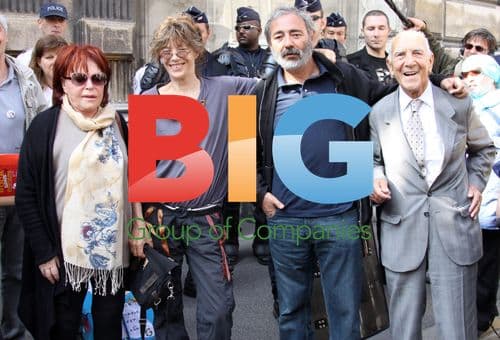 Jane Birkin at Rock Sans Papiers Protest