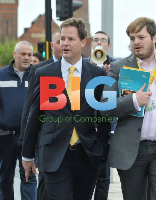 Nick Clegg Attends Conference in Liverpool
