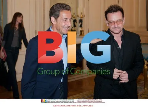 Bono Meets French President Sarkozy