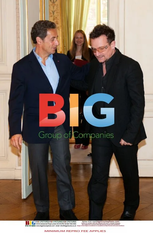 Bono Meets Sarkozy for UN Summit