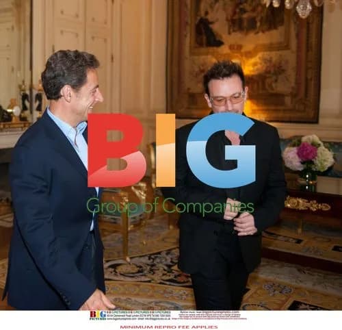 Bono Meets French President Sarkozy