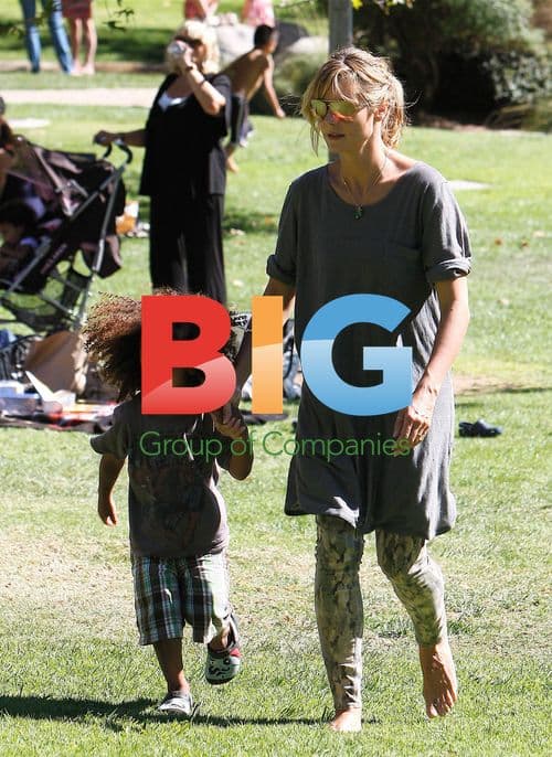 Heidi Klum Enjoys Family Day in Beverly Hills