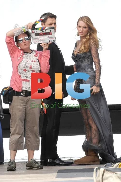 Sam Page and Blake Lively on Gossip Girl Set