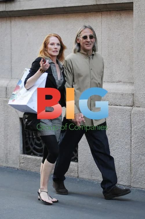 Mary Margaret Helgenberger and Alan Rosenberg Shopping in Milan