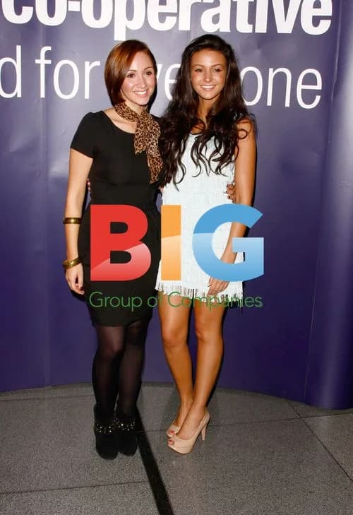 Michelle Keegan and Lucy-Jo Hudson at Celebration Dinner