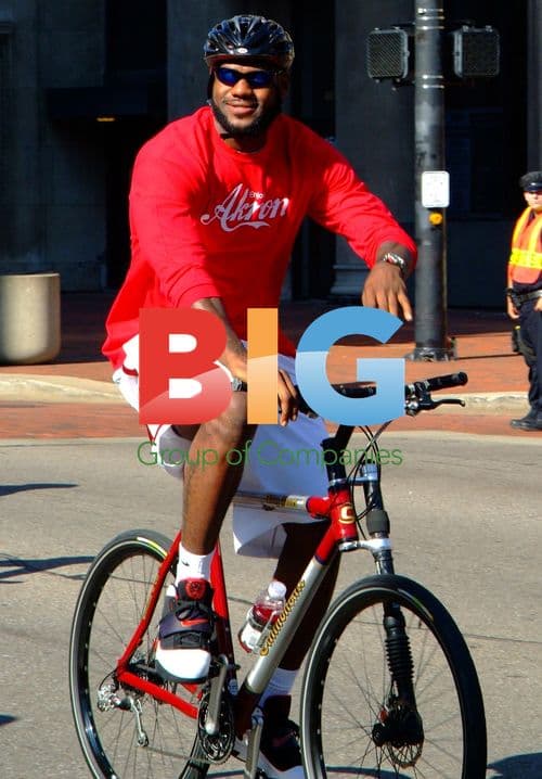 LeBron James Donates Bikes to Akron Kids