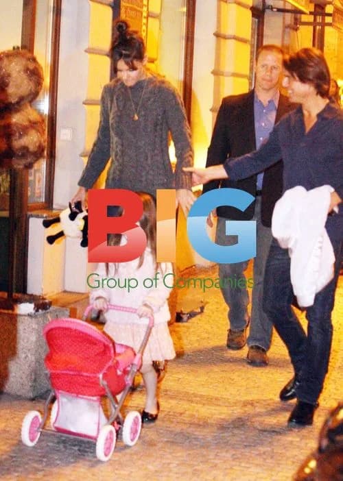 Tom Cruise, Katie Holmes and Suri in Prague