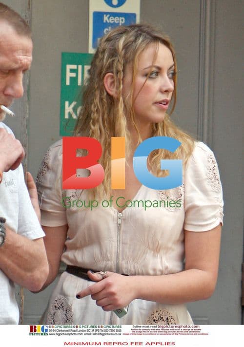 Charlotte Church takes cigarette break in London