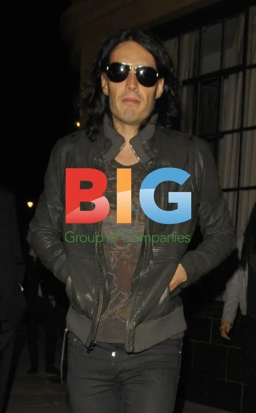 Russell Brand celebrates stag party