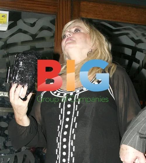 Linda Nolan leaving Groucho's in London