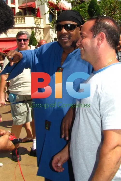 Stevie Wonder Greets Fans at The Grove