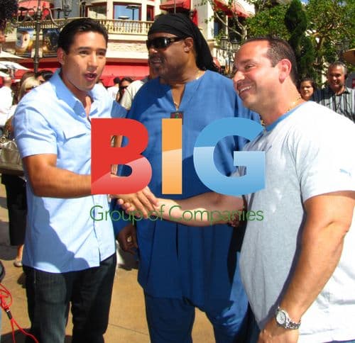 Stevie Wonder Greets Fans at The Grove