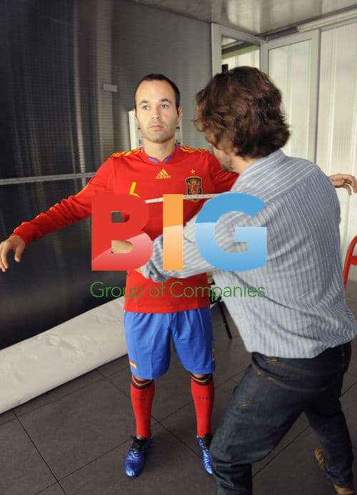 Footballers Measured for Wax Figures