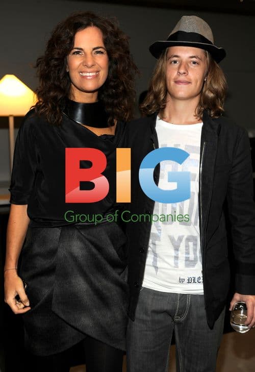 Roberta Armani and Pierre Sakozy at Emporio Armani SS11 Show