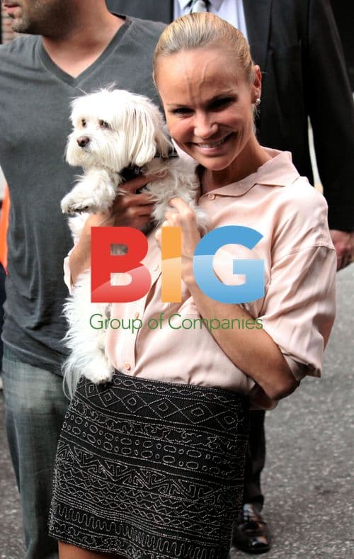 Kristin Chenoweth Greets Fans with Dog