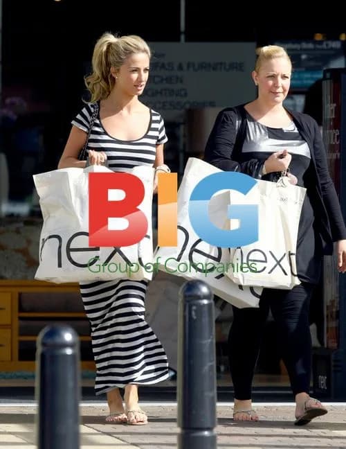 Chantelle Houghton shopping at Lakeside