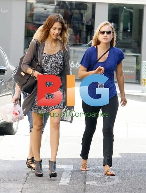 Jessica Alba Spends Afternoon with Friend in Beverly Hills
