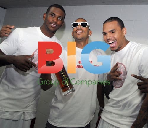 Ludacris, Chris Paul, and Chris Brown at LudaDay Event