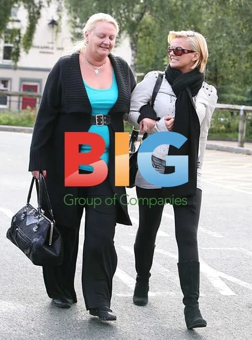 Kerry Katona Leaves Clinic with Mom