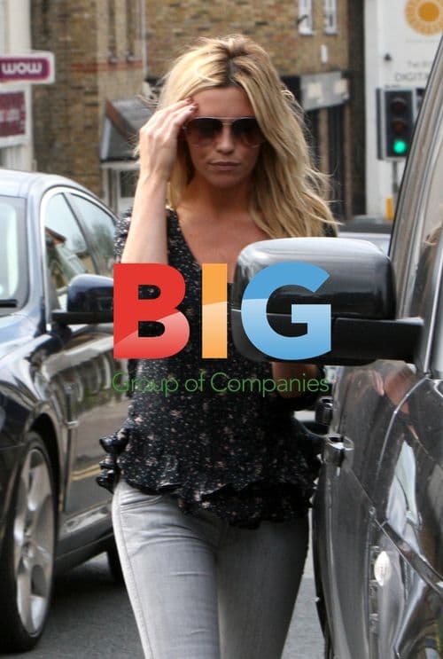 Abbey Clancy arriving at hairdresser