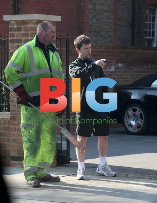TV presenter Declan Donnelly supervises removal of lines