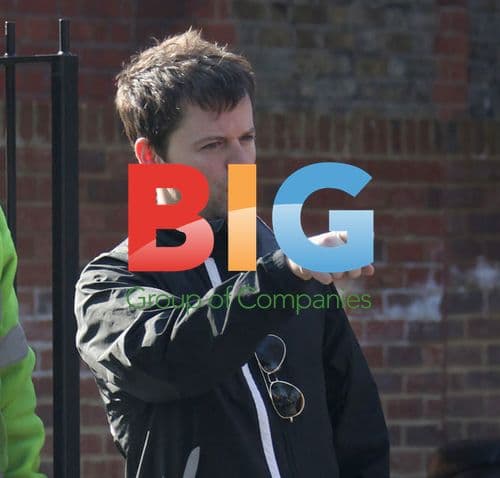 Declan Donnelly Supervises Removal of Yellow Lines