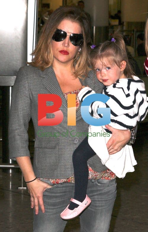Lisa Marie Presley and Family at LAX