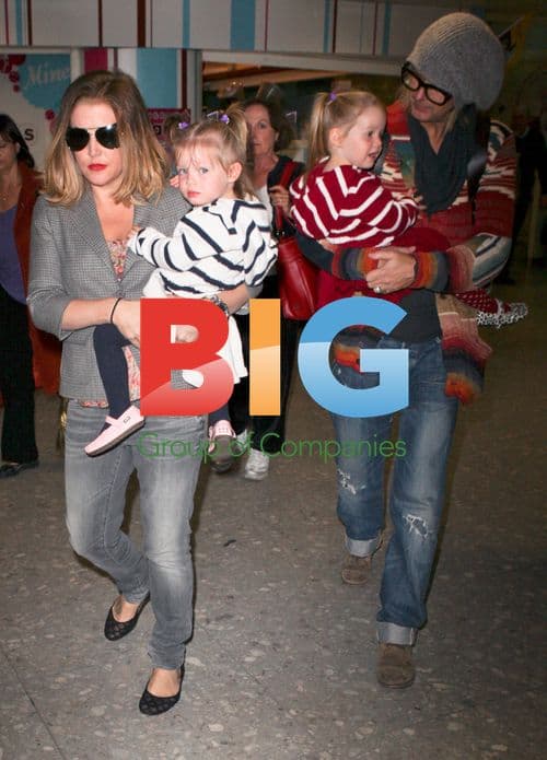 Lisa Marie Presley with Daughters and Boyfriend