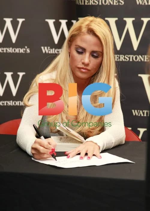 Katie Price Signs Book in Basildon