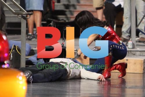 Adrianne Palicki filming 'Wonder Woman'