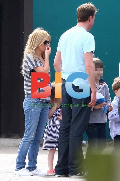Geri Halliwell at Thorpe Park with Boyfriend