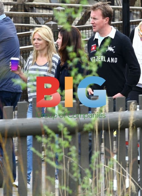 Geri Halliwell at Thorpe Park with Boyfriend