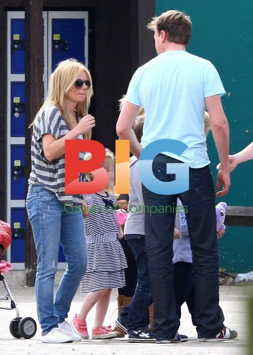 Geri Halliwell at Thorpe Park with Boyfriend