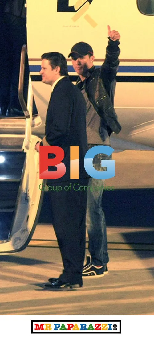 Cristiano Ronaldo and Agent at Airport