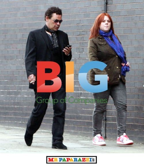 Craig Charles with Friend Near Coronation Street