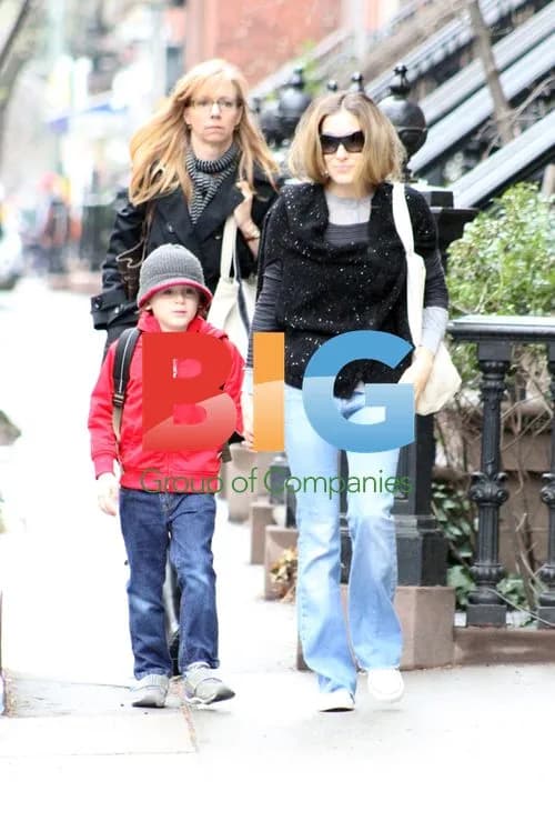 Sarah Jessica Parker takes son James to school