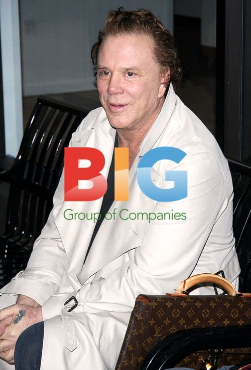 Mickey Rourke at Guiseppe Franco Salon