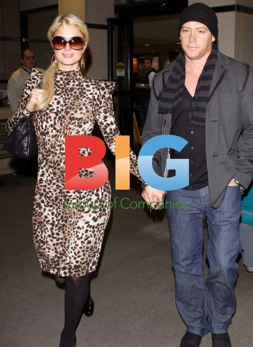 Paris Hilton and Cy Waits at LAX