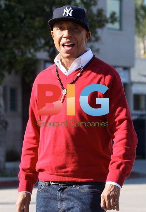 Russell Simmons at Fred Segal with brunette