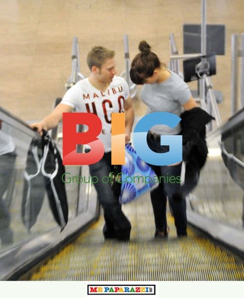 Gemma Atkinson and Liam Richards at Glasgow Airport