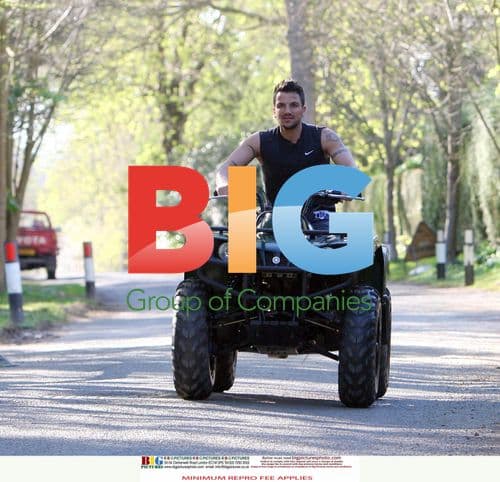 Peter Andre and Son Junior Enjoy Quad Bike Ride