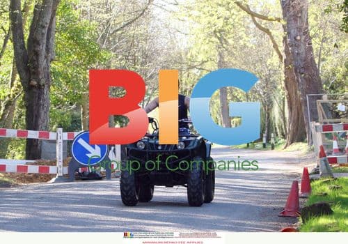 Peter Andre and son ride quad bike