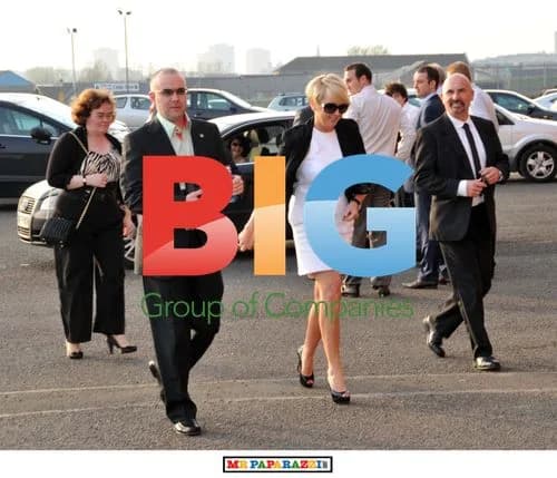 Susan Boyle with Family at Celtic Park