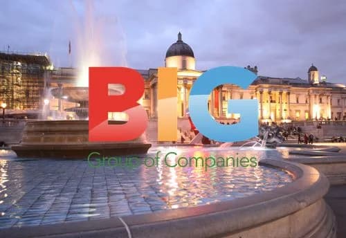 Trafalgar Square at Dusk in London